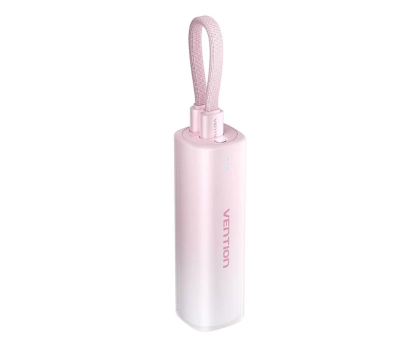 Powerbank Vention Powerbank 20W PD USB-C Lightning 5000 mAh różowyi gradient